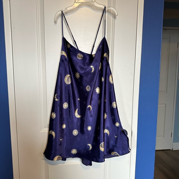 silk celestial slip dress - Picture 1 of 4